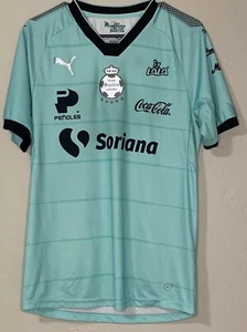 Puma Santos Laguna Club Third Men Soccer Football Jersey Pearl Size Medium - Picture 1 of 8