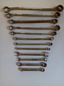 VINTAGE CRAFTSMAN USA -V & VV Series Offset Box End Wrench 12-point set 12 piece - Picture 1 of 2