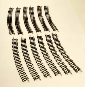 144-teiliges Set, Model Power Spur N Kurvengleis, 9 3/4" Radius, Neusilber NEU - Bild 1 von 1