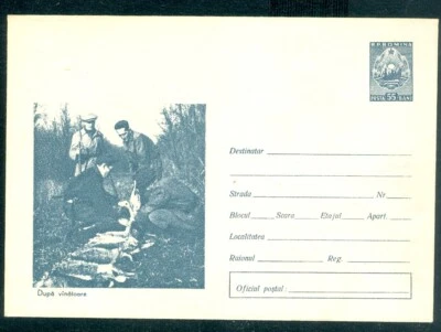 1965 Hunters and Hunting,after hunting,rabbits,birds...,Romania,cover - Image 1 of 2