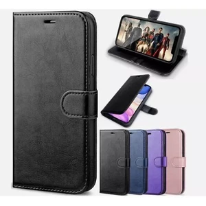 Leather Flip Wallet Case Cover for Sony Xperia XA XA1 XA2 XZ3 Magnetic Closure - Picture 1 of 12