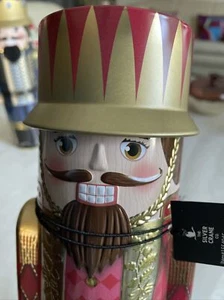 Nutcracker Red Gold Empty 12” “The Silver Crane Co” Empty Metal Tin - Picture 1 of 9