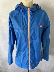 Superdry Damen Jacke Hoodie Winddicht Wasserdicht Reißverschlusstasche Gr. Medium - Bild 1 von 18