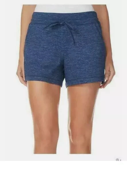 32 Degrees Cool Women's Lightweight Fleece Lounge Short Heather Fresh Ink L