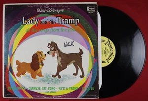 Walt Disney's Lady and the Tramp - 1962 Vinyl LP - Disneyland DQ-1231 - VG/VG - Picture 1 of 7