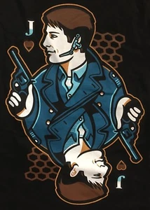 Camicia Teefury Firefly Captain Reynolds Jack Card edizione limitata taglia S - Foto 1 di 3