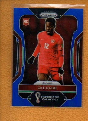 Ike Ugbo 2022 Panini Prizm FIFA World Cup Prizms Blue RC #48 /299 Canada - Image 1 of 4