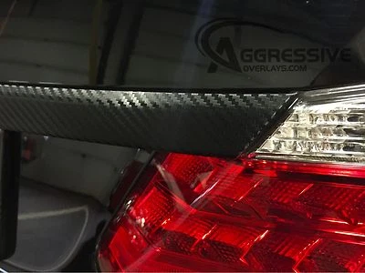 Se adapta a: Honda Accord 2013 2014 sedán 4 puertas fibra de carbono maletero moldura vinilo precortado Foto 1 de 4