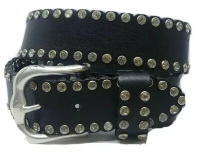 Cinturón para mujer Nocona festoneado cristal tachonado estilo-N3431801 S Foto 1 de 4