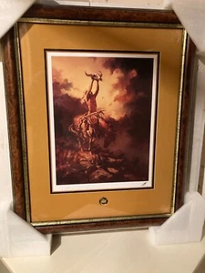FRANKLIN MINT "PRAYER TO THE HEALING SPIRIT" Artist Buck McCain #351 of 950 NEW - Picture 1 of 6