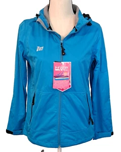 Chaqueta Mossi Ascend para mujer talla L azul capucha MWP protección contra la intemperie ligera - Imagen 1 de 11