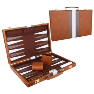 Backgammon Set 18 Zoll, XXL Klassisches Brettspiel für Erwachsene und Kinder - Bild 1 von 7