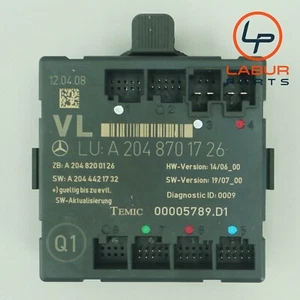 W204 Mercedes 08-14 C Class Front Left Driver Side Door Control Module K1160 - Picture 1 of 5