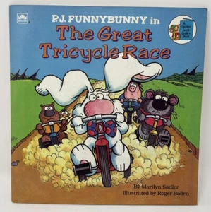 1988 P.J. Funnybunny in the Great Tricycle Race Sadler Roger Bollen PB Book - Picture 1 of 7