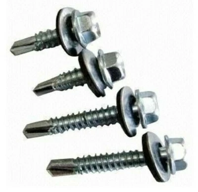 CTG, CYW AND OTHERS Hex Head #10x 1/2" to 3" Unslotted Self Drilling Sheet Metal Screws Neo Washer