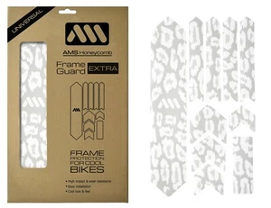 All Mountain Style AMS Honeycomb Frame Guard EXTRA (XL) - Cheetah White - Picture 1 of 5