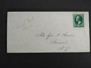 Nueva York: Crumb Hill 1886 cubierta de billete 3c, ¿solo una conocida? DPO Madison Co - Imagen 1 de 3