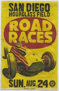 1950's Talbot Lago Grand Prix San Diego Race Vintage Advertising Poster 11 x 17 - Picture 1 of 1