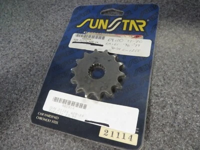 Piñón NOS Sunstar 14T compatible con: Suzuki 77-80 RM100 76-79 RM125 21114 902814 Foto 1 de 2
