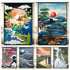 3D Stained Japanese Window Film Translucent Glass Sticker Decals Home Decor