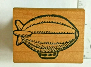 Blimp Stempel leitfähig Luftschiff Luftfahrtgeschichte Vintage All Night Media X selten - Bild 1 von 4