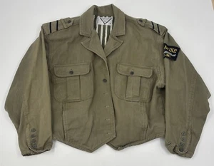 Vintage Ultra Pink Brand Marine Cropped Military Jacket Size Medium - Picture 1 of 12