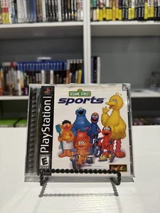 Sesame Street Sports Sony Playstation 1 PS1 Complete CIB Black Label Tested - Picture 1 of 3