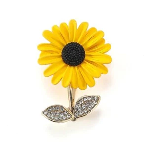 Sunflower Brooch High-end and Exquisite Accessory for Suits and Shirts Lot G8 - Picture 1 of 14