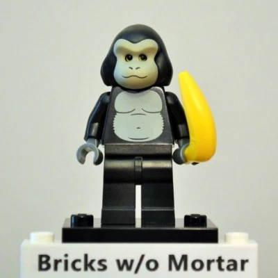 New Genuine LEGO Gorilla Suit Guy Minifig with Banana Series 3 8803 - Image 1 of 4