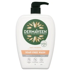 * Dermaveen Daily Nourish Soap Free Wash 1L (Litre) - Picture 1 of 1