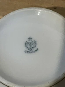 Vintage RS Germany china dish purple iris hand painted - Picture 1 of 3