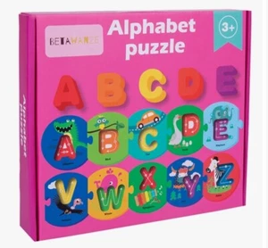 Alphabet atching Flash Cards for Toddlers 3-5 Years - ABC Wooden Letters Animal - Picture 1 of 2