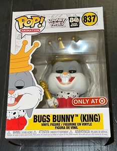 Funko POP! Looney Tunes 80th: Bugs Bunny King - Target Excl 837 ¡Lee! animación - Imagen 1 de 6