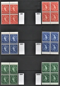 Wilding Specialist - Tudor Crown Booklet Panes x4 Scheibe unmontiert (MNH) - Bild 1 von 8