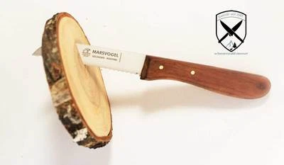 Tomaten - Gemüsemesser mit Wellenschliff Kirschholz Marsvogel Solingen Rostfrei. - Bild 1 von 3