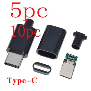 5pc 10pc Type C USB-C Connector Male Jack Plug Terminals welding DIY Solder - Picture 1 of 6