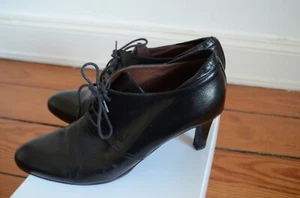 JIL SANDER Stiefeletten Schnürschuhe Leder 40 schwarz Schnürstiefel Pumps - Bild 1 von 2