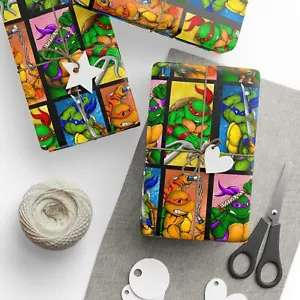 TMNT Teenage Mutant Ninja Turtles - Turtle Power - Gift Wrapping Paper Roll - Picture 1 of 31