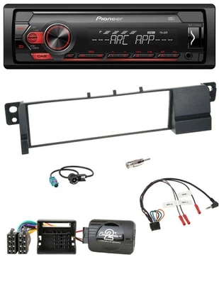 Pioneer DAB 1DIN MP3 Lenkrad USB Autoradio für BMW 3er E46 2001-2007 Quadlock - Bild 1 von 4