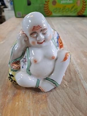 Porcelaine Chinoise, Boudha , Magot Serein Wong Lee - Photo 1/4