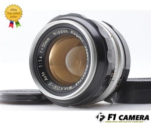 Lente de enfoque manual Nikon Nippon Kogaku 50 mm f/1,4 rara 6 hojas [casi como nueva] JAPÓN - Imagen 1 de 11