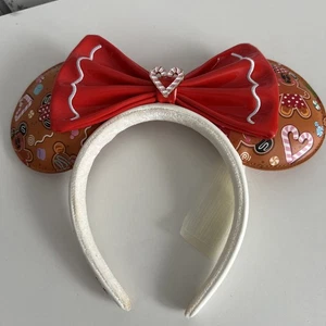 Disney Mickey And Friends Pan de Jengibre Loungefly Orejas de Navidad Diadema - Imagen 1 de 6