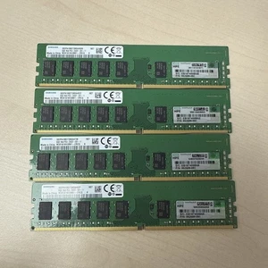 4 x Samsung 8GB 1Rx8 PC4-2400T ED1-11 DDR4 2400Mhz 288Pin  - Picture 1 of 5