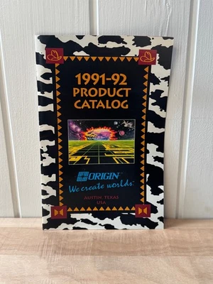 Vintage 1991 ORIGIN Computer Game Catalogue Wing Commander Ultima C64 Nintendo - Image 1 of 4