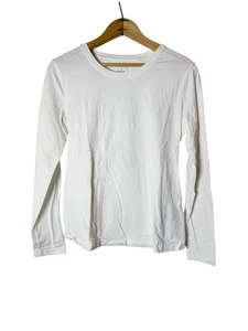 Banana Republic Women’s White Long Sleeve T-Shirt Cotton Blend Size Small - Picture 1 of 2
