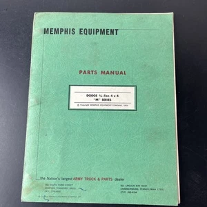 VTG 1969 Memphis Equipment Parts Manual Dodge 3/4 Ton 4x4 M Series - Picture 1 of 10