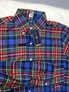 Ralph Lauren Franela de Rendimiento Calce Clásico Para Hombre Pequeña Manga Larga Absorbente Nueva con Etiquetas - Imagen 1 de 11