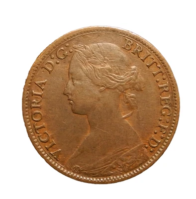 Great Britain 1868 Farthing Victoria Looks Better In Hand ecoinsales - Image 1 of 2
