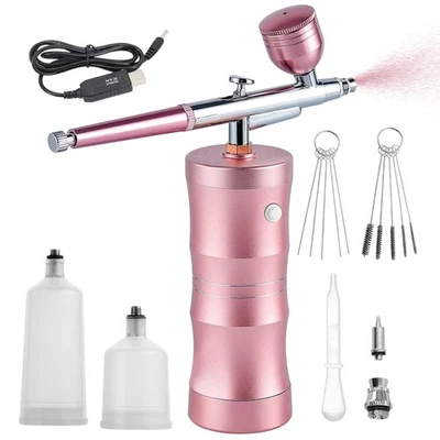 Wireless Airbrush Compressor Kit 0.4mm for Cake Makeup Tattoo Nail Art - Image 1 of 4
