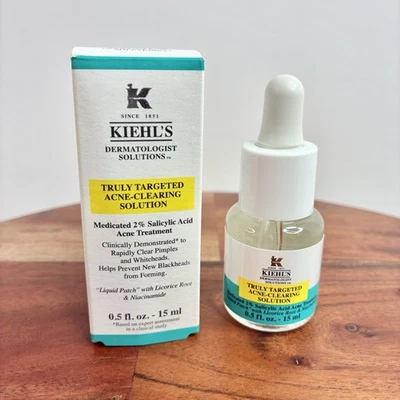 Kiehls Truly Targeted Acne-Clearing Solution Full Size 15ml/0.5oz - Image 1 of 4